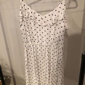 H&M Ruffle Polka Dotted Mini Dress